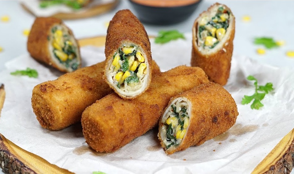 Spinich Corn Roll